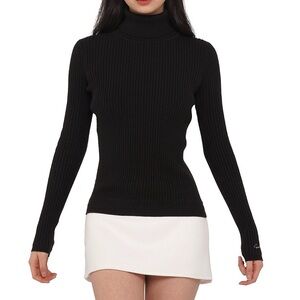 Sweetchilling Turtleneck Sweater Skirt
